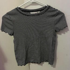 Striped Cropped Shirt Kids